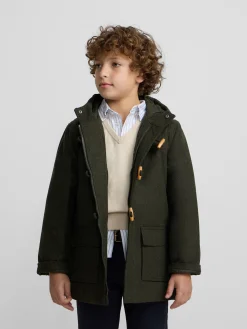 Abrigo kids clasico verde