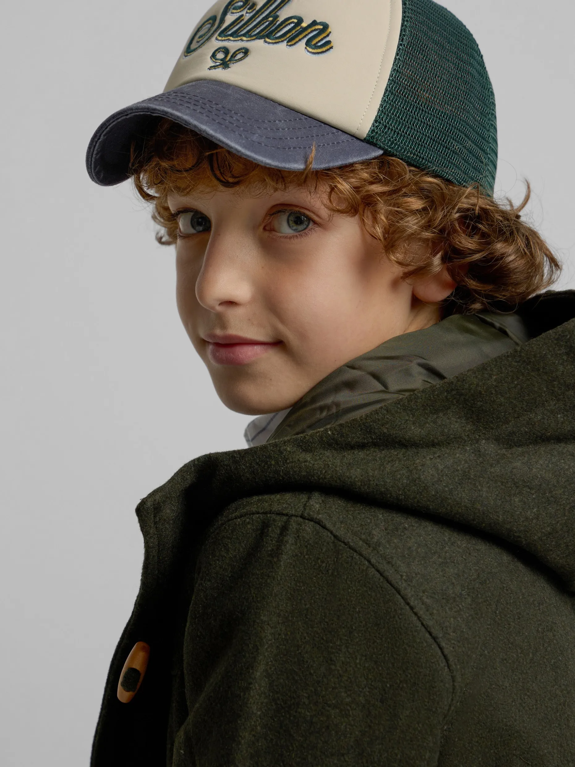 Abrigo kids clasico verde