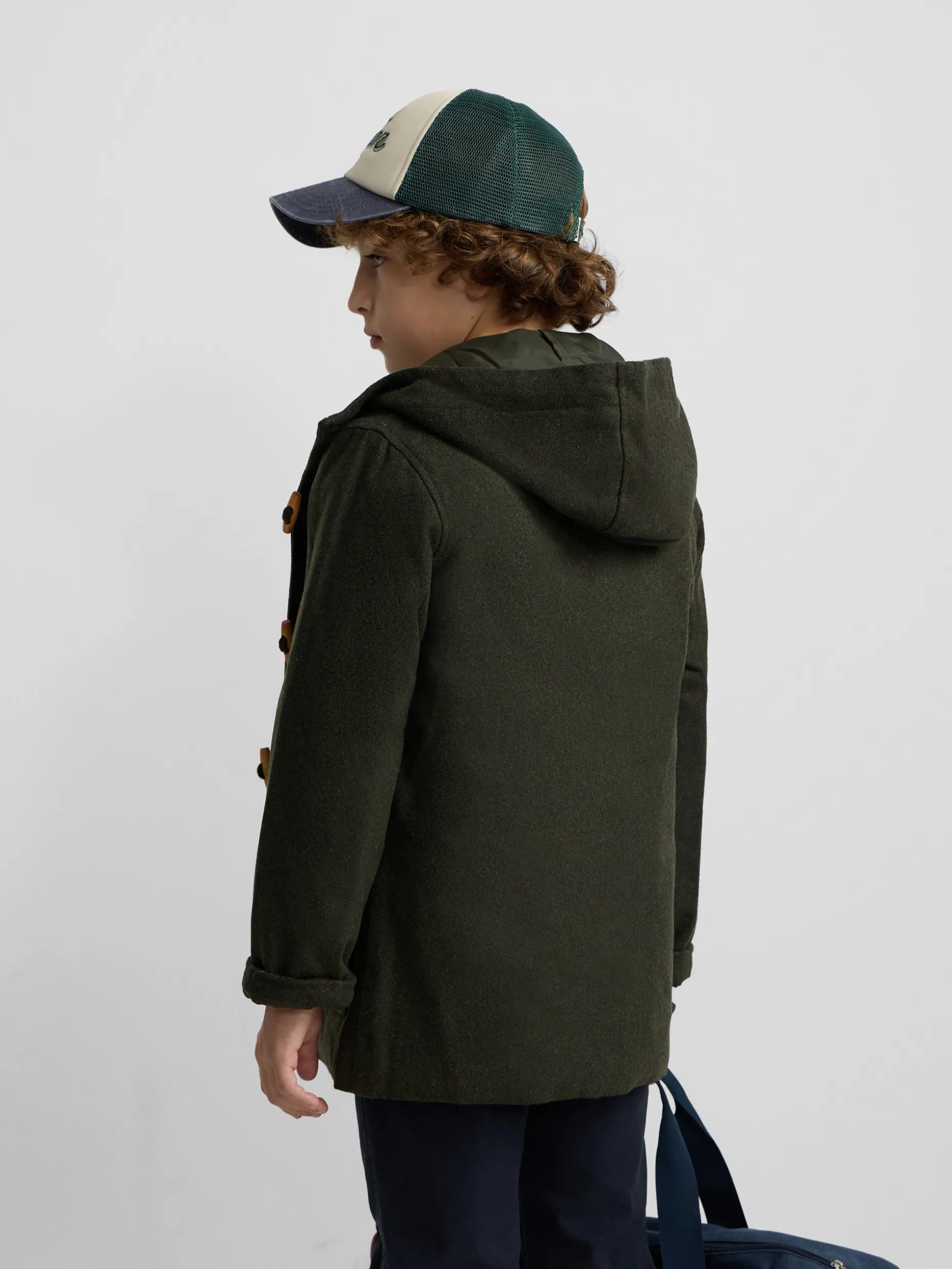 Abrigo kids clasico verde