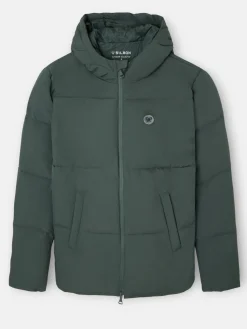 Abrigo tecnico capucha warm verde
