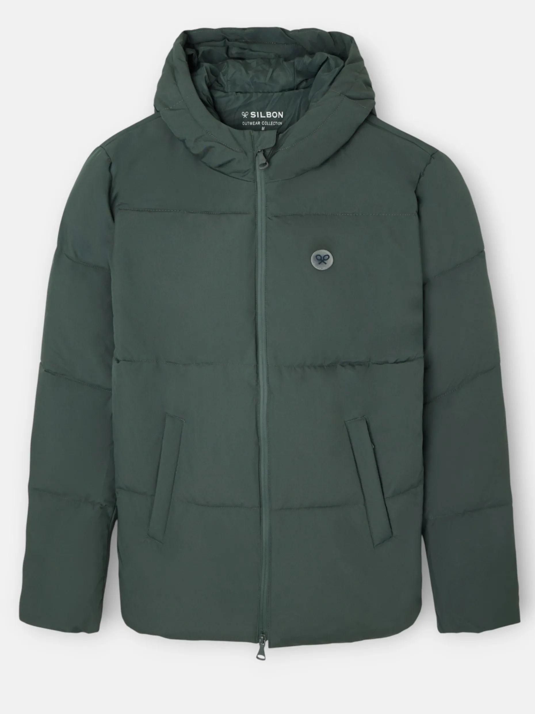 Abrigo tecnico capucha warm verde