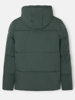 Abrigo tecnico capucha warm verde