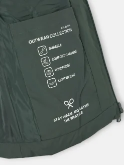 Abrigo tecnico capucha warm verde