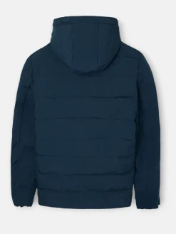 Abrigo tecnico reversible capucha gris marino
