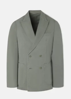 Americana casual cruzada verde