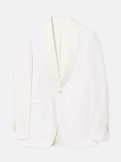 Americana esmoquin silbon blanco