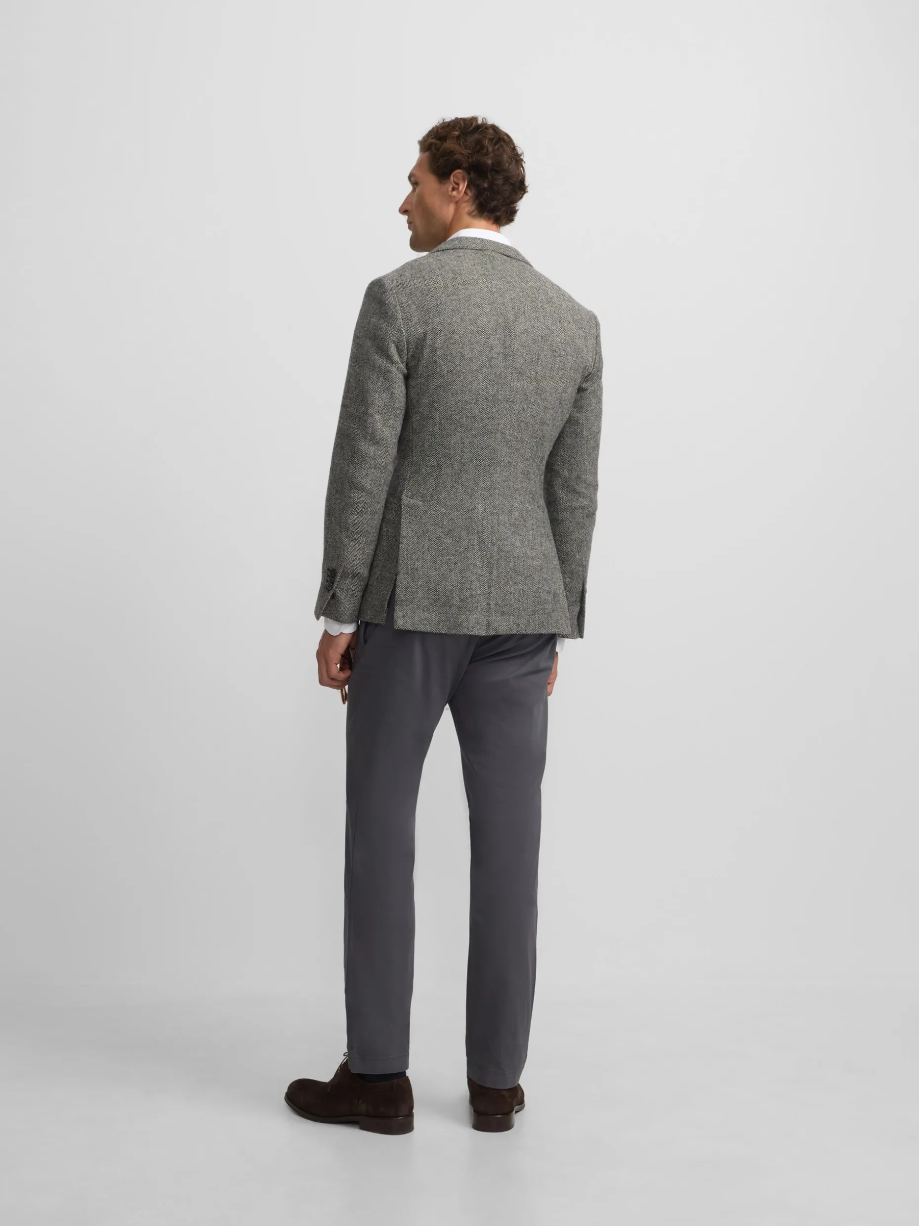 Americana espiga gris