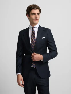 Americana suit ojo de perdiz navy