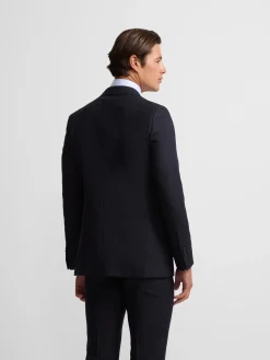 Americana traje clasico espiga azul marino