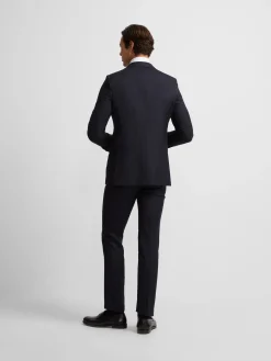 Americana traje clasico espiga azul marino