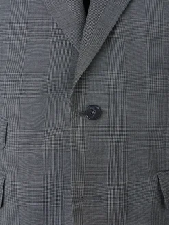 Americana traje clasico principe de gales gris