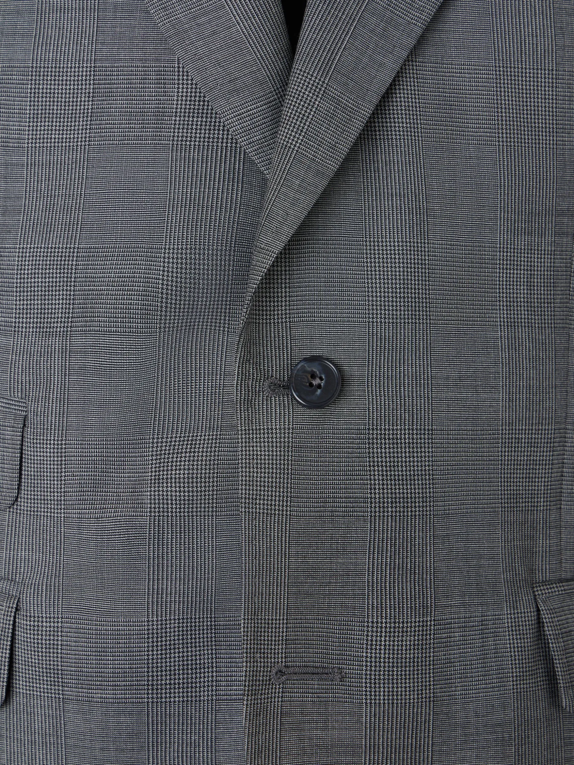 Americana traje clasico principe de gales gris