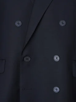 Americana traje cruzado stretch navy