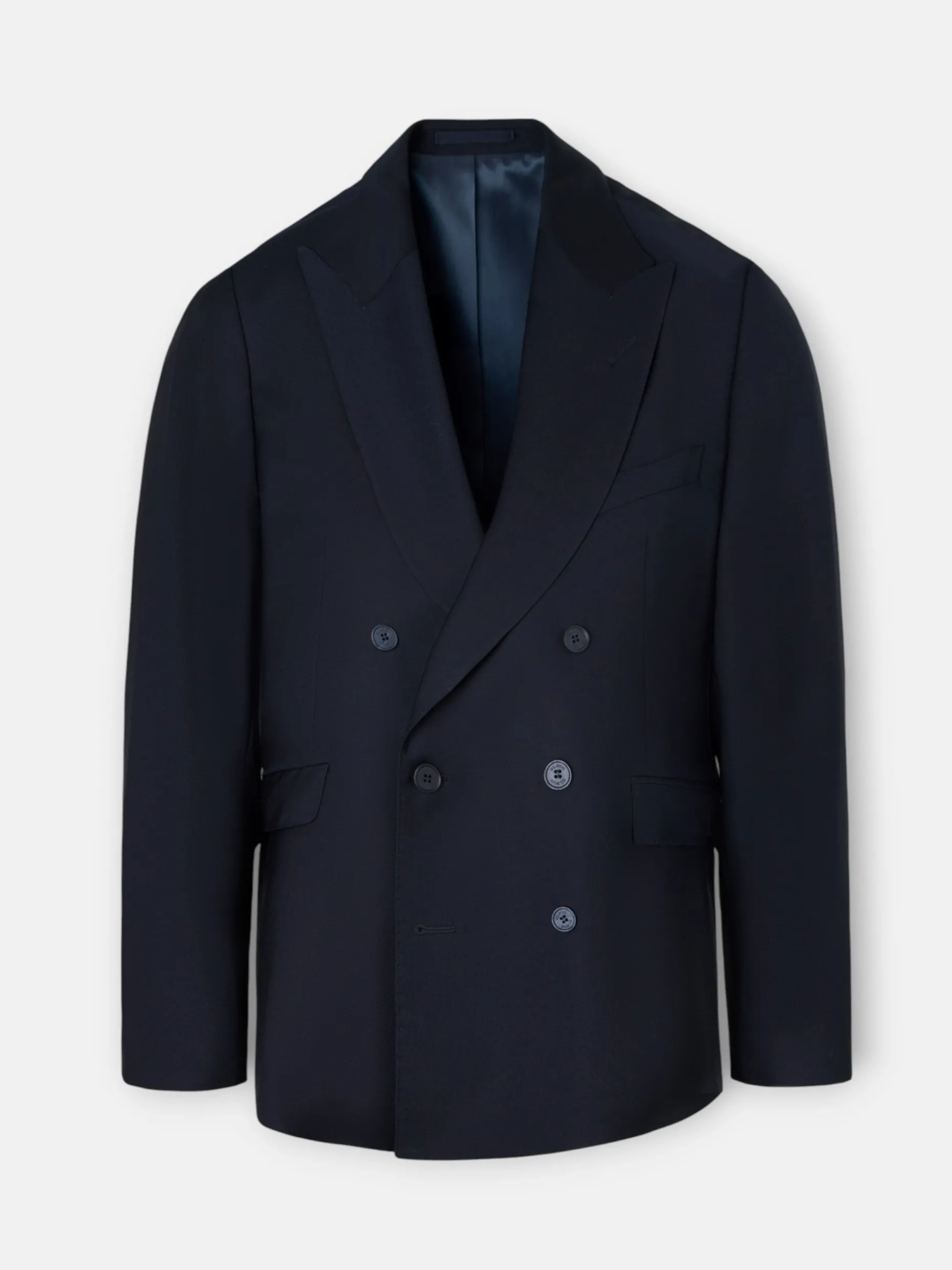 Americana traje cruzado stretch navy