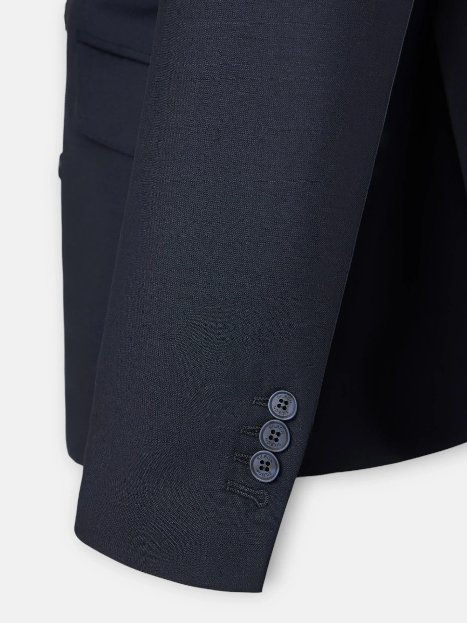 Americana traje cruzado stretch navy