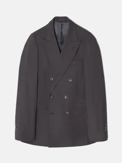 Americana traje cruzado stretch gris