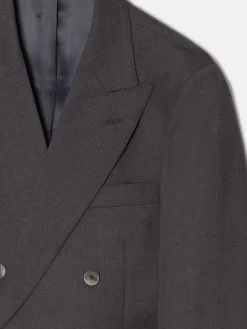 Americana traje cruzado stretch gris