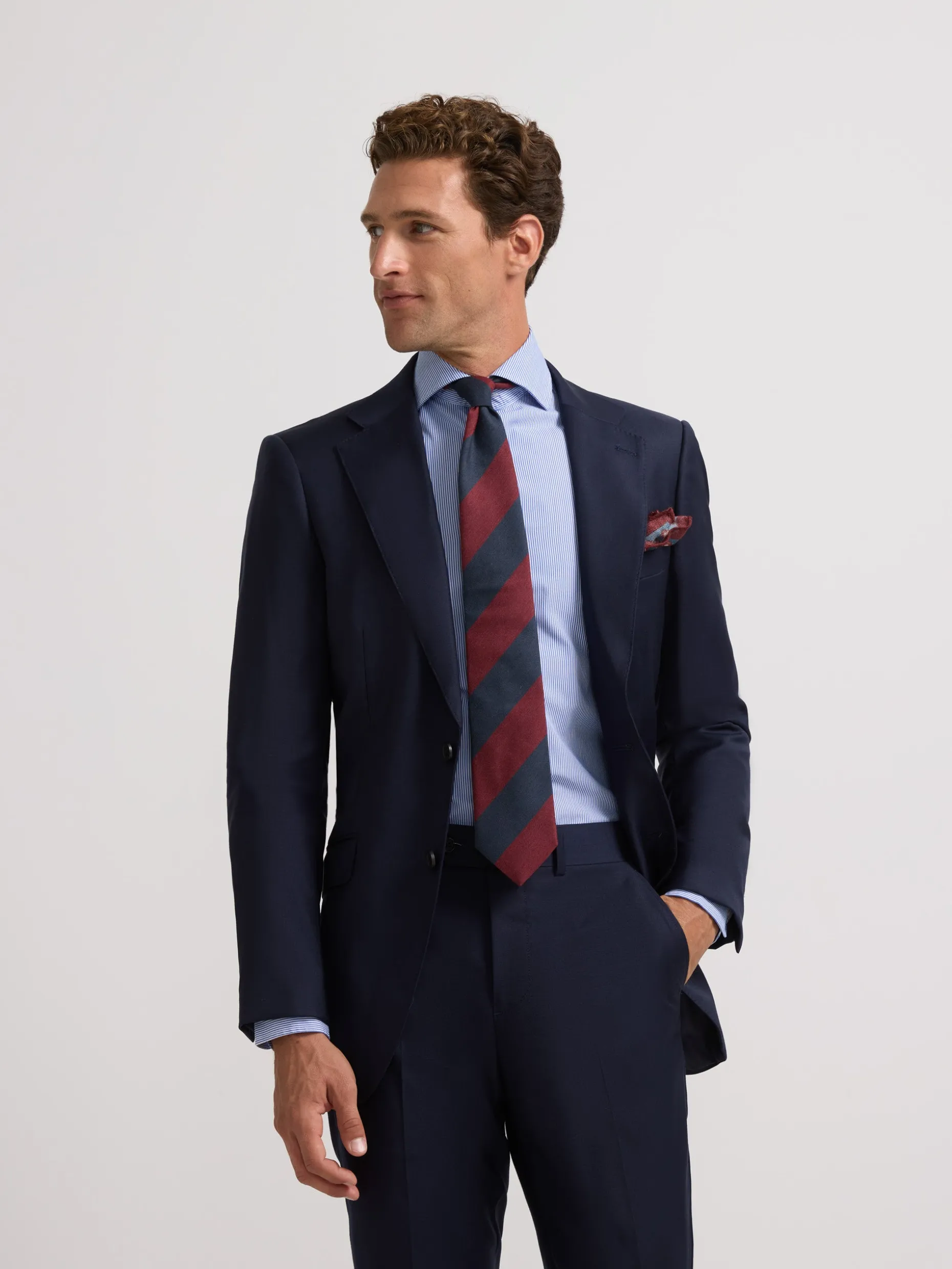 Americana traje essential azul medio