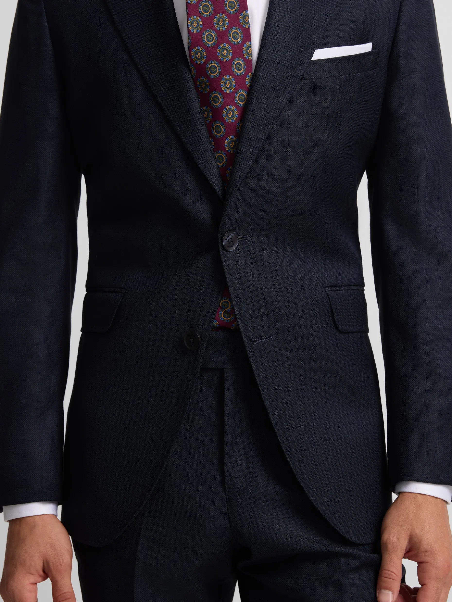 Americana traje estructura azul marino