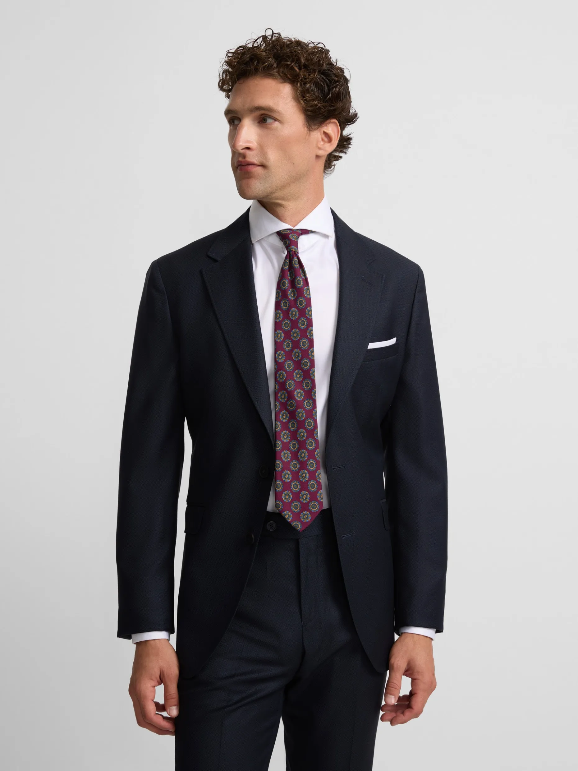 Americana traje estructura azul marino