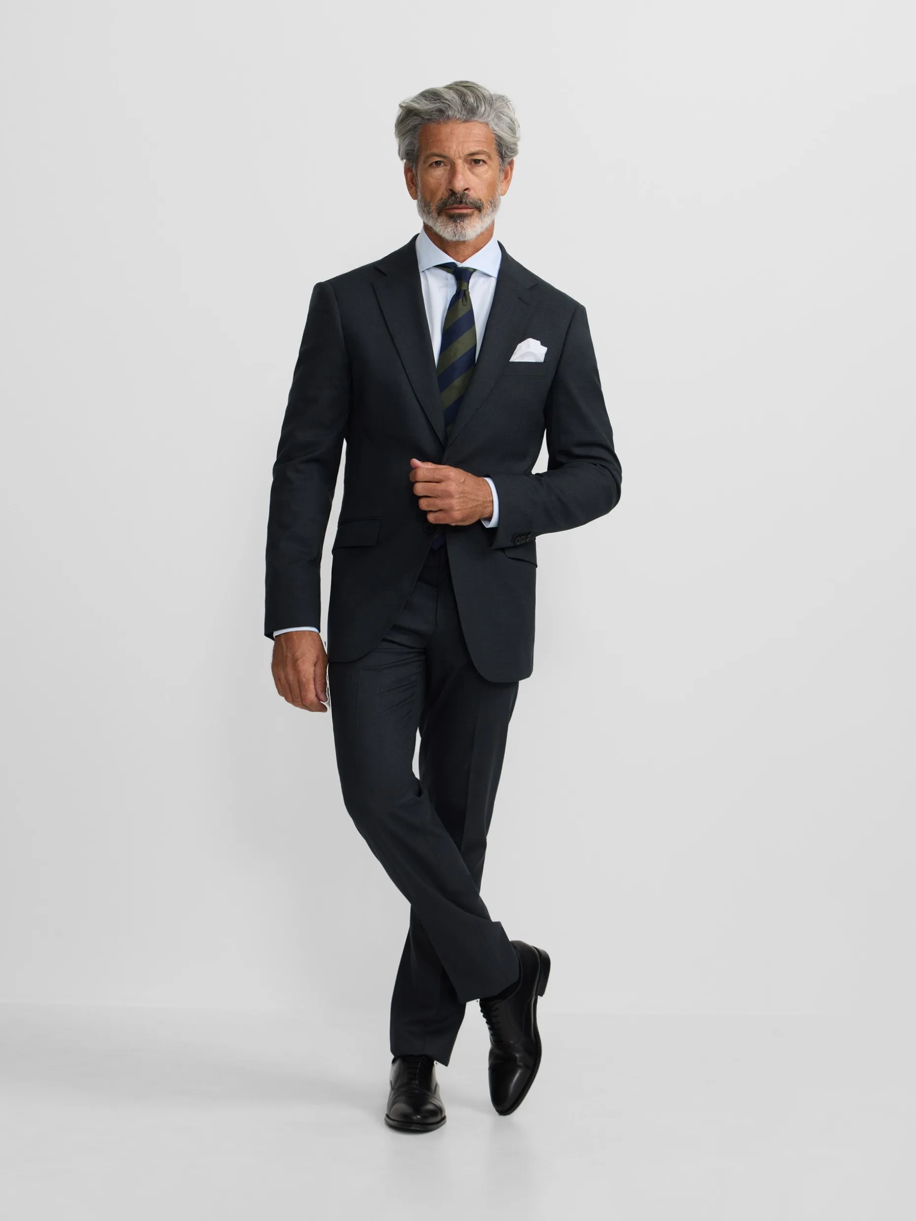 Americana traje natural stretch gris