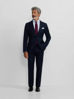 Americana traje natural stretch azul claro