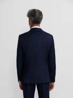 Americana traje natural stretch azul claro