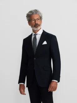 Americana traje natural stretch dark navy