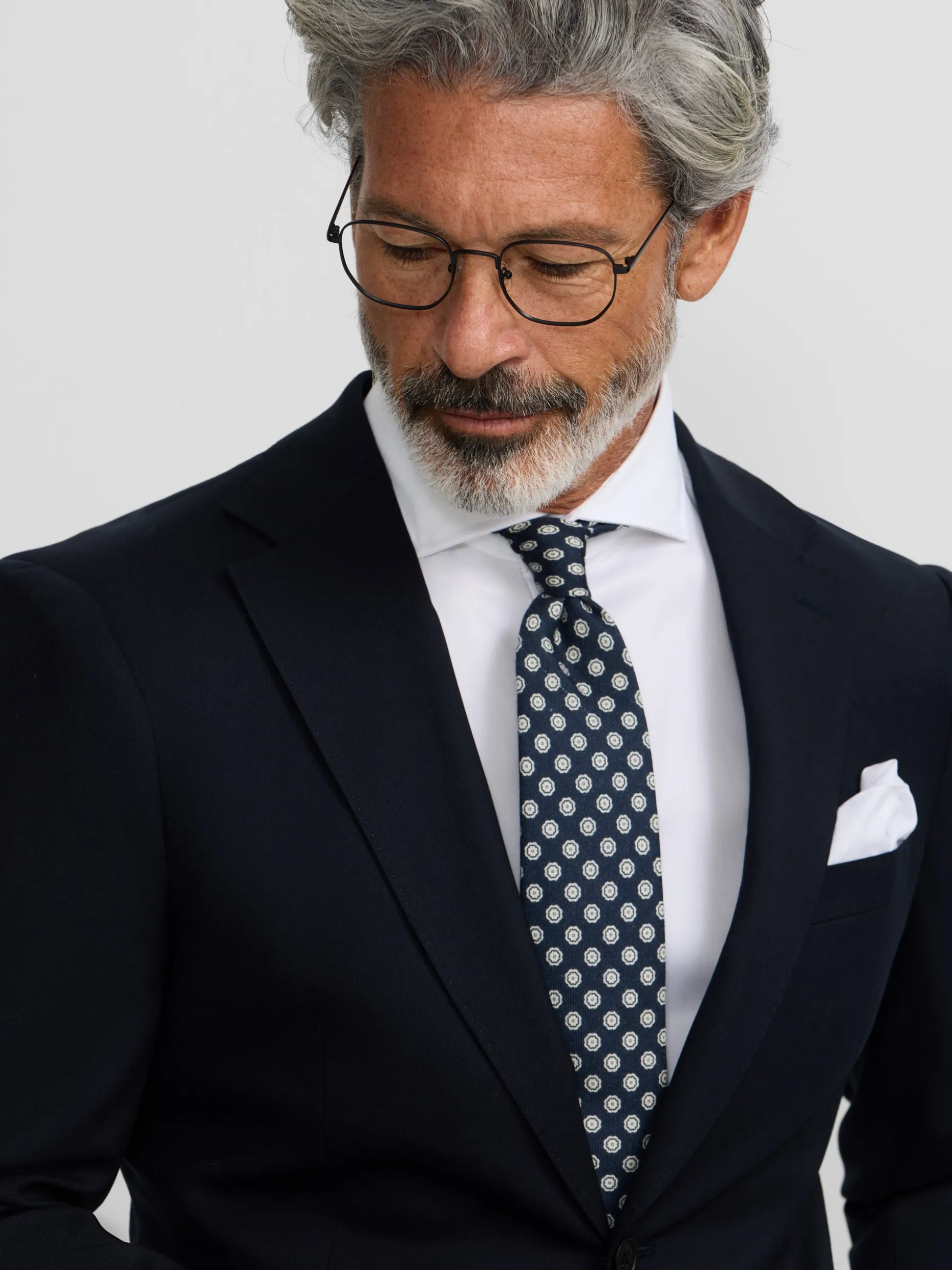 Americana traje natural stretch dark navy