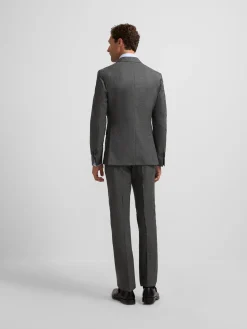 Americana traje pata de gallo gris