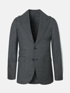 Americana traje pata de gallo gris