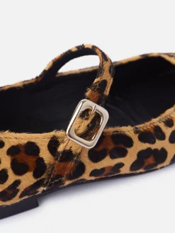 Bailarina piel animal print marron