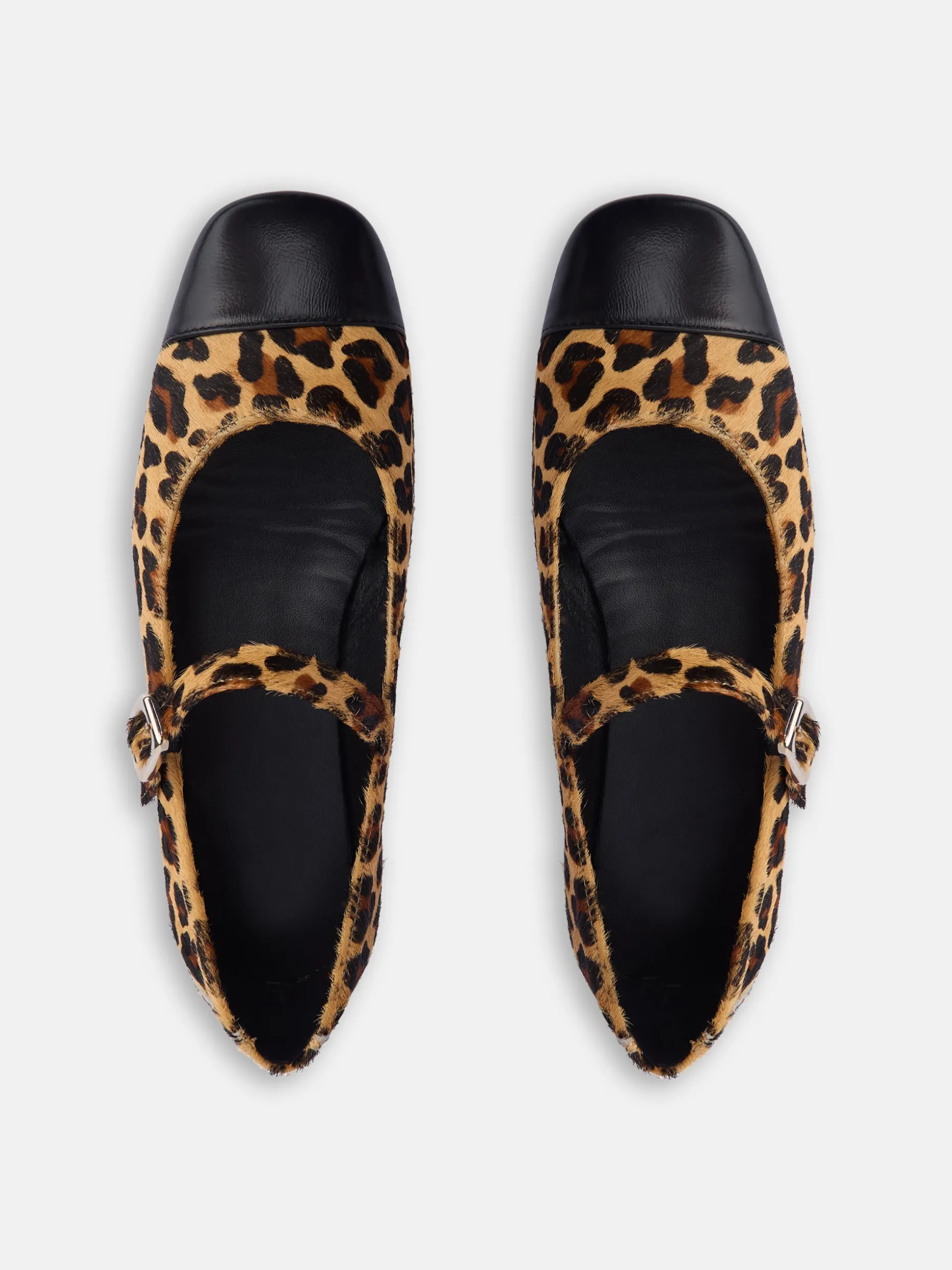 Bailarina piel animal print marron