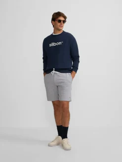 Bermuda deportiva gris