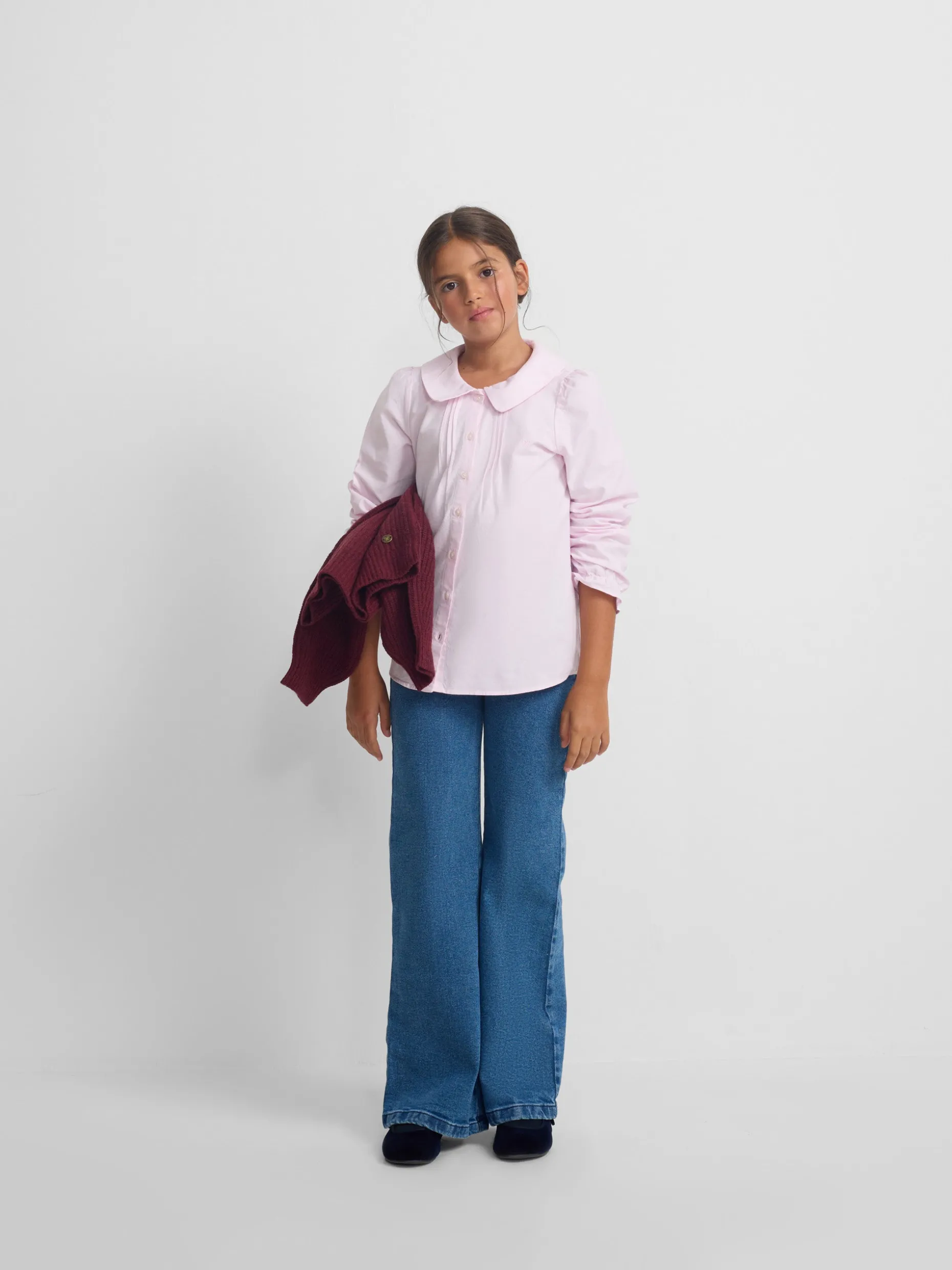 Blusa girl cuello bebe rosa