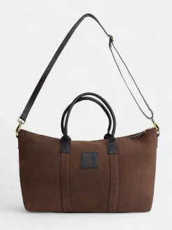 Bolsa de viaje piel detalle marron oscuro