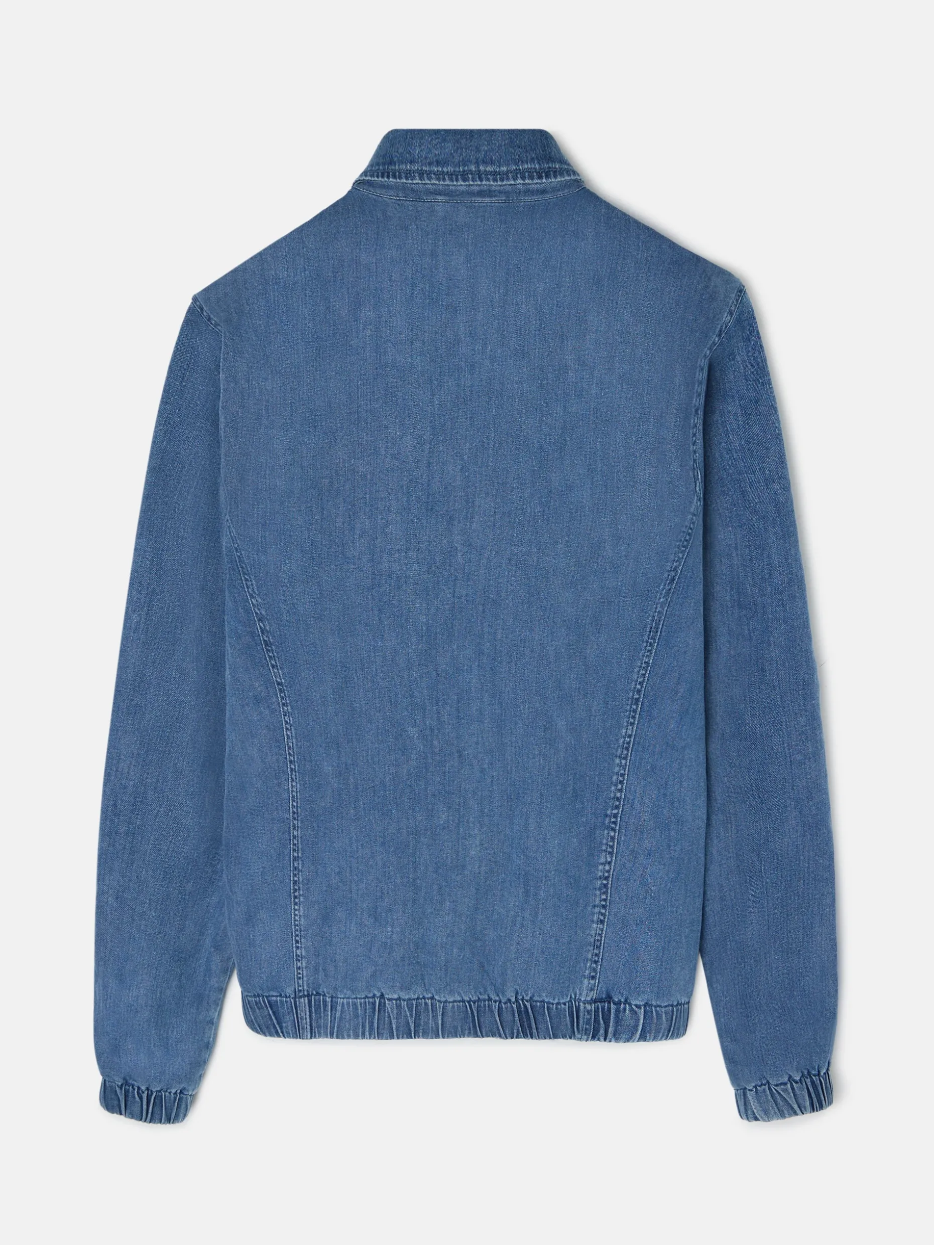Bomber vaquera desgastada azul