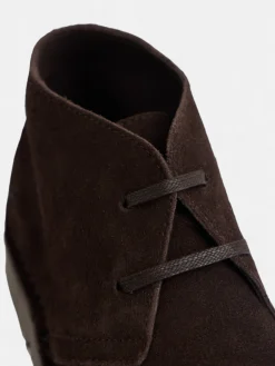 Bota kids cordones marron