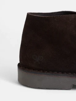 Bota kids cordones marron