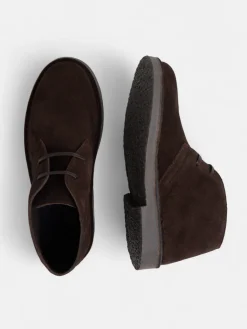 Bota kids cordones marron