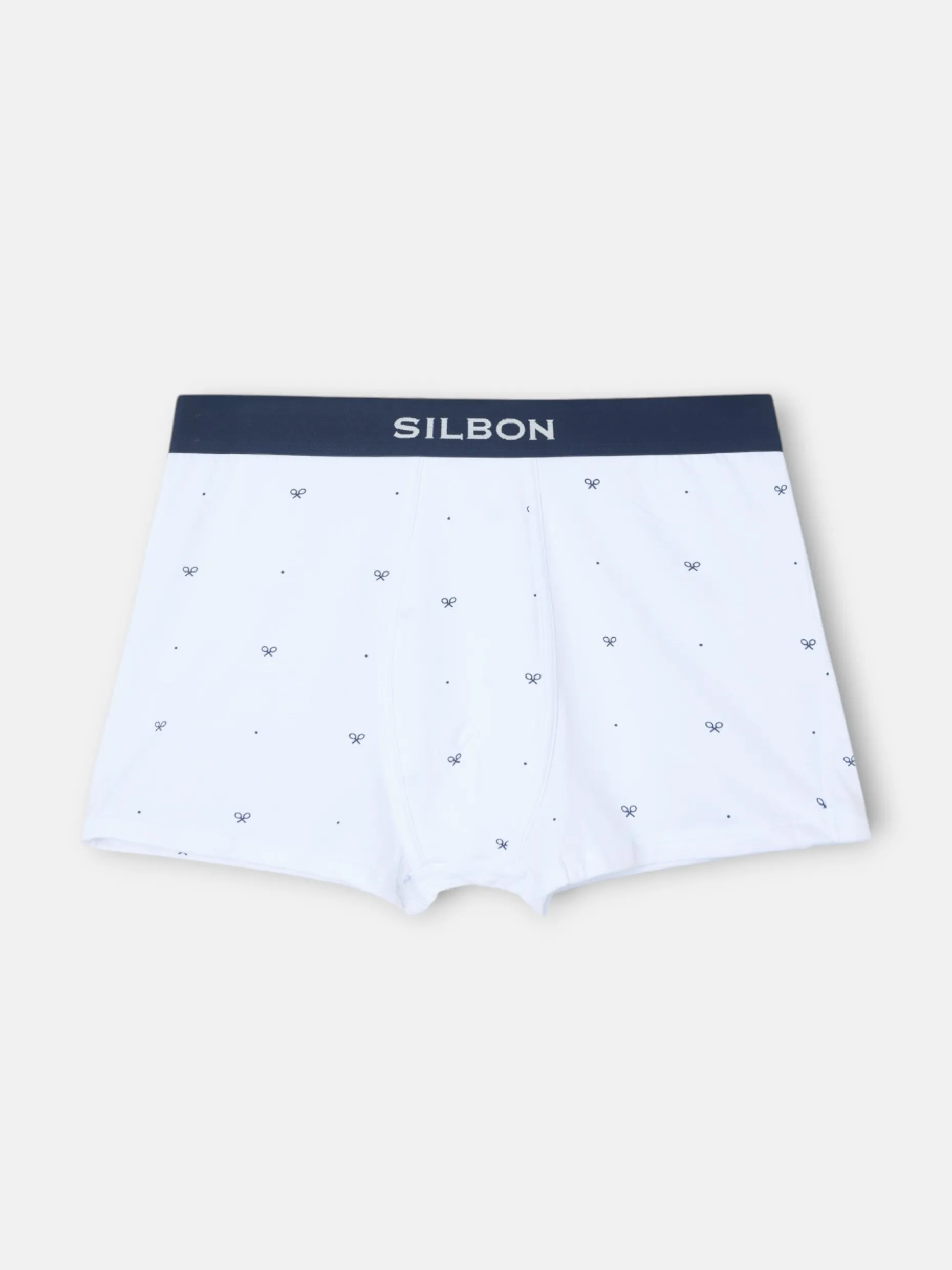 Boxer raquetas puntos blanco