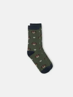 Calcetin kids dog verde