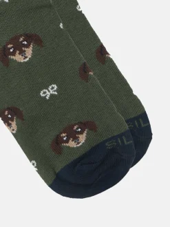 Calcetin kids dog verde