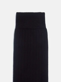 Calcetin negro tailoring silbon