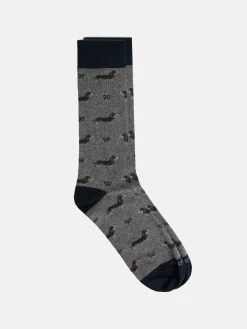 Calcetin silbon doggy gris