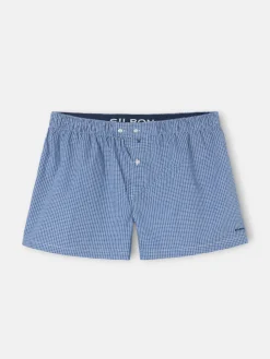 Calzoncillo cuadros azul marino
