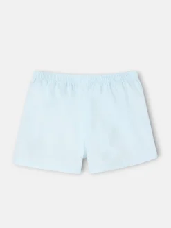 Calzoncillo liso minilogo celeste