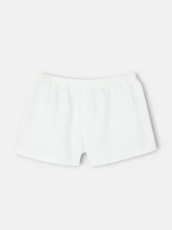 Calzoncillo liso minilogo blanco