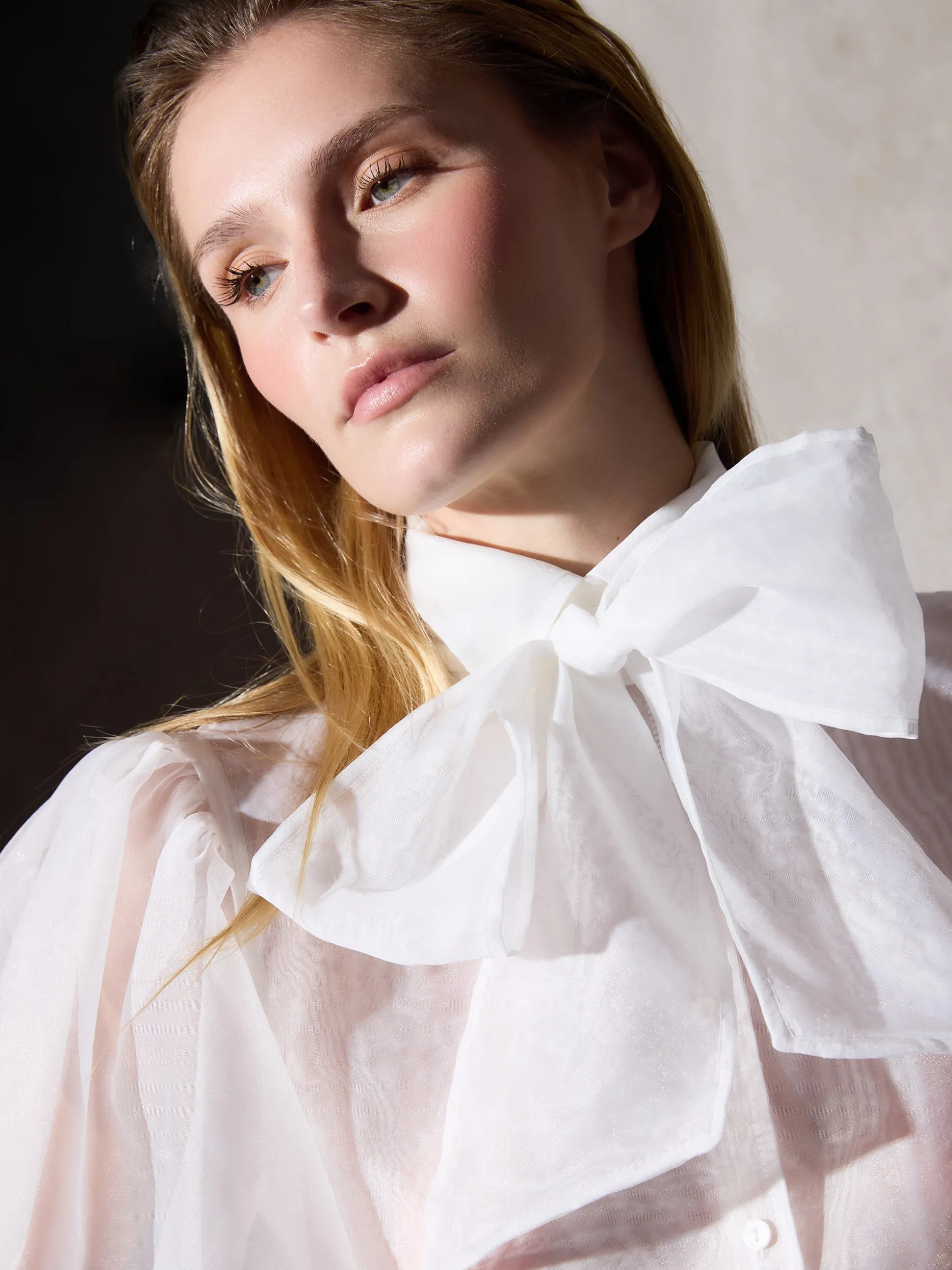 Camisa CaprileXSilbon organza blanca