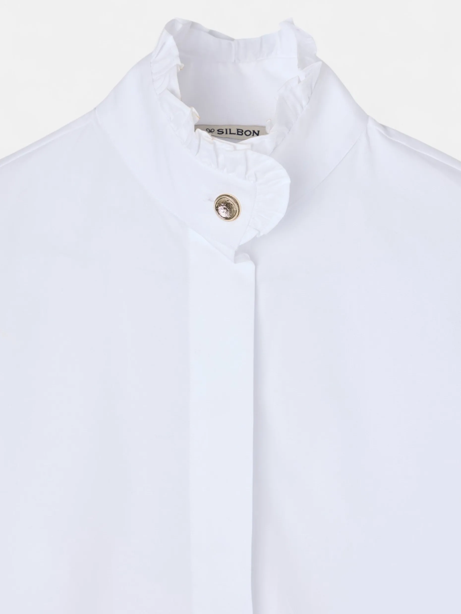 Camisa detalle puño blanca
